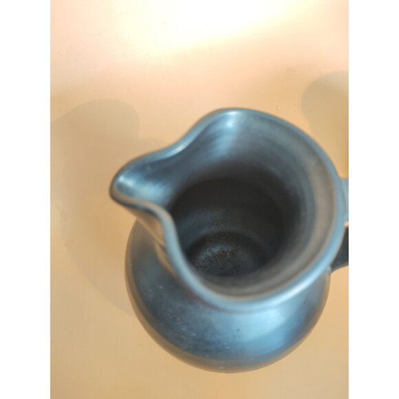 Vintage Prinknash England Stoneware Antique Black Sugar Bowl & Creamer Set - Picture 7 of 16